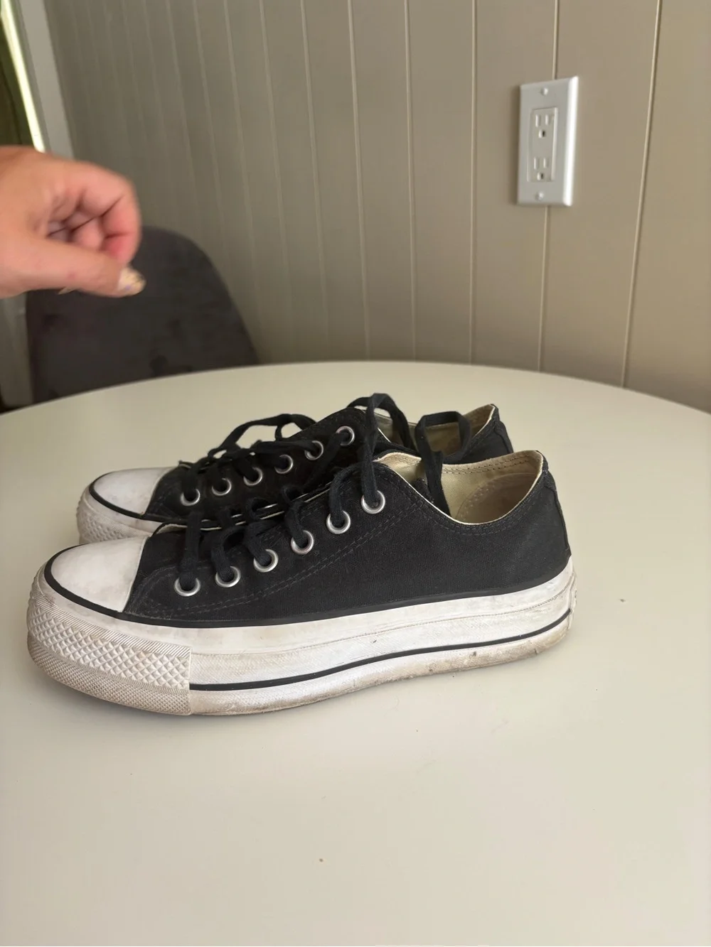 Converse Black Low Top Canvas Sneakers